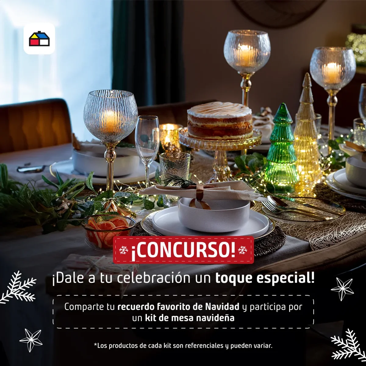 Concurso Sodimac Homecenter: Gana un Kit de Mesa Navideña