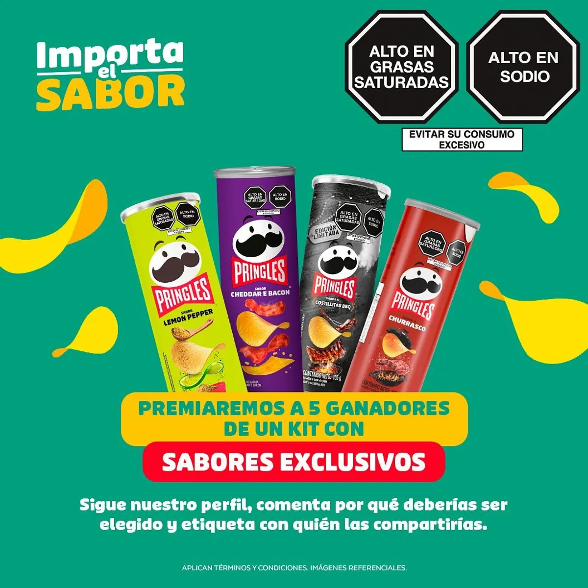 Promo Pringles: Gana 1 de 5 kits de productos Pringles