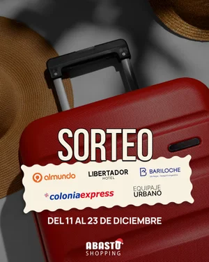 Sorteo Abasto Shopping: Gana un viaje a Bariloche o un Viaje a Uruguay