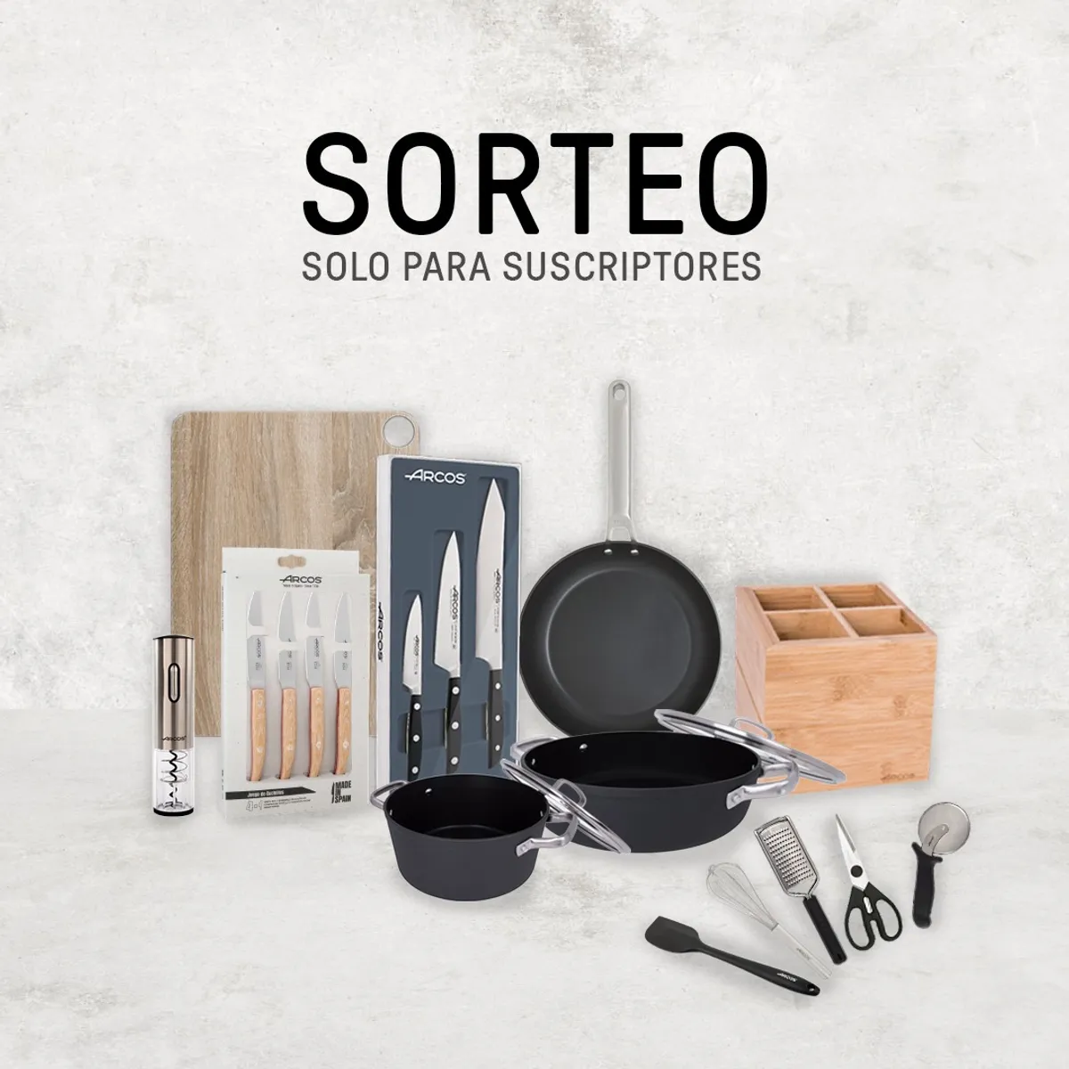 Sorteo Arcos: Gana pack de productos para tu cocina