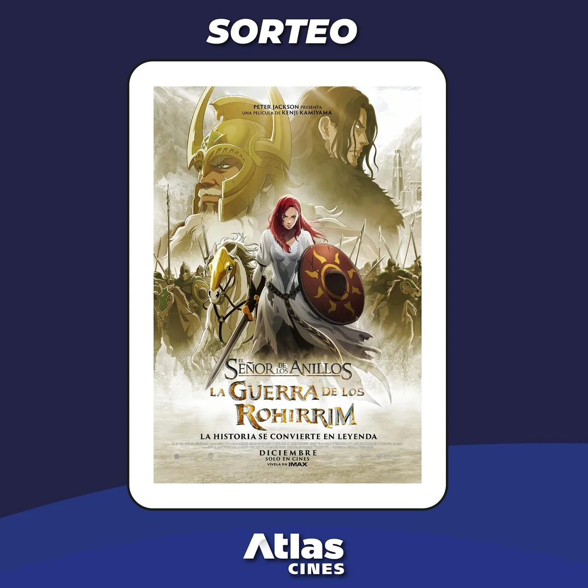 Sorteo Atlas Cines: Gana premios de El señor de los anillos: La guerra de los Rohirrim