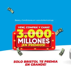 Sorteo Bristol: Gana hasta 3.000 millones en premios