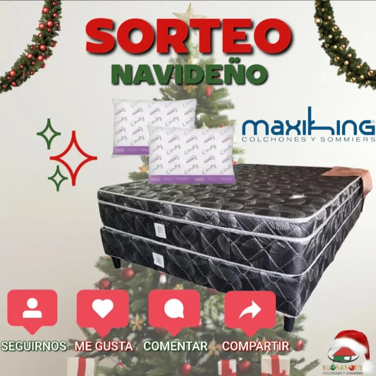 Sorteo Buonanotte Colchones: Gana un Sommier Siena y dos almohadas