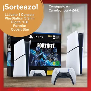 Sorteo Carrefour: Gana una PlayStation 5 Slim Digital 1TB Fornite Cobalt Star