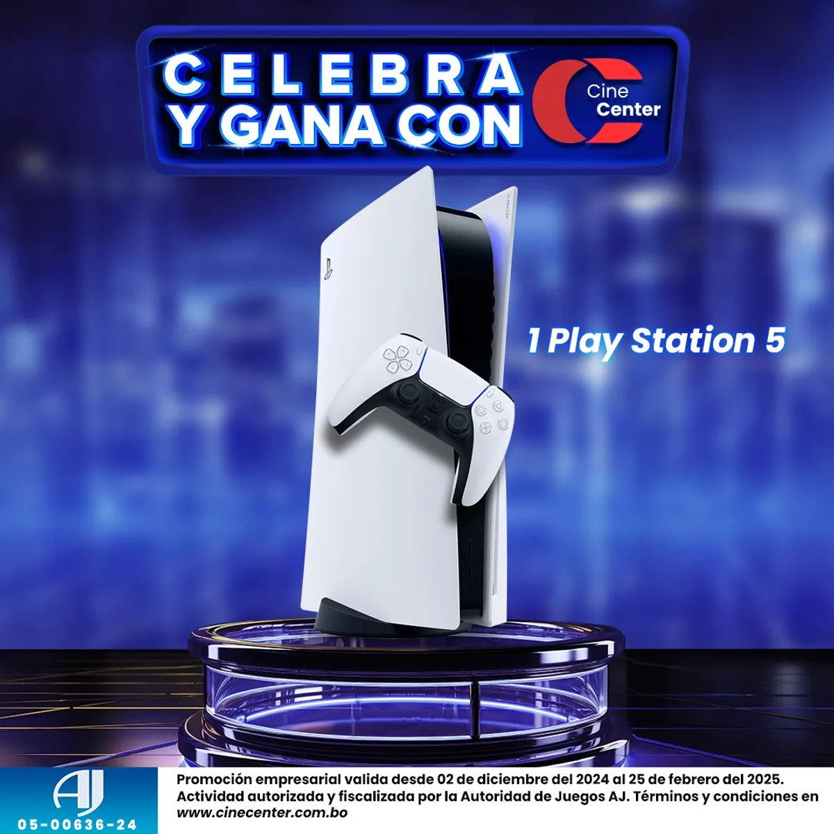 Sorteo Cine Center: Gana una Playstation 5, una Giftcard o un iPhone 15