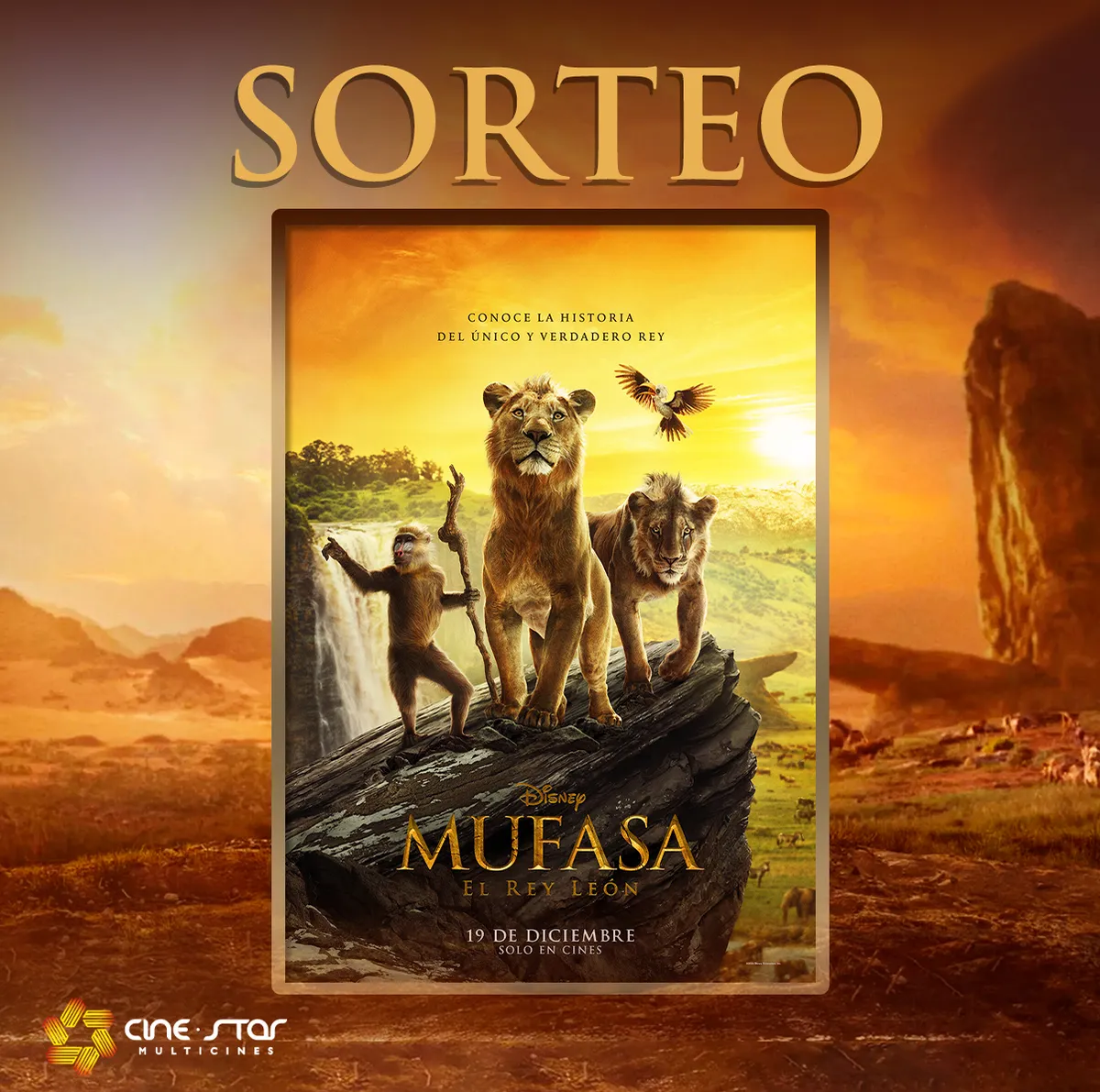 Sorteo Cinestar Perú: Gana premios de la película Mufasa: El Rey León