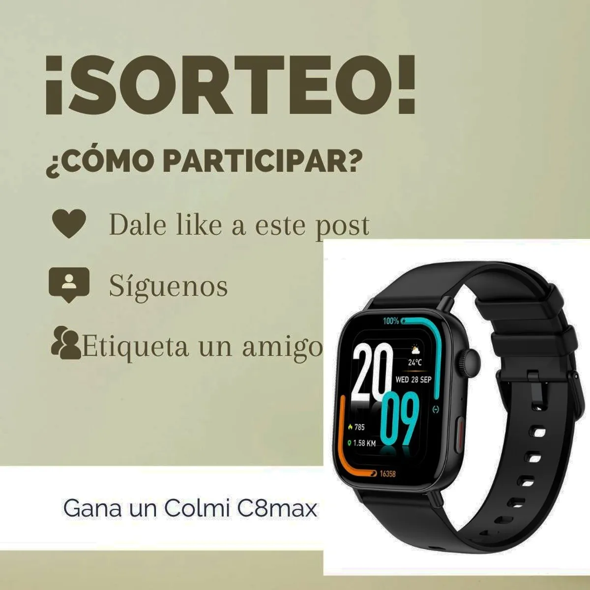 Sorteo Colmi: Gana un reloj Colmi C8max