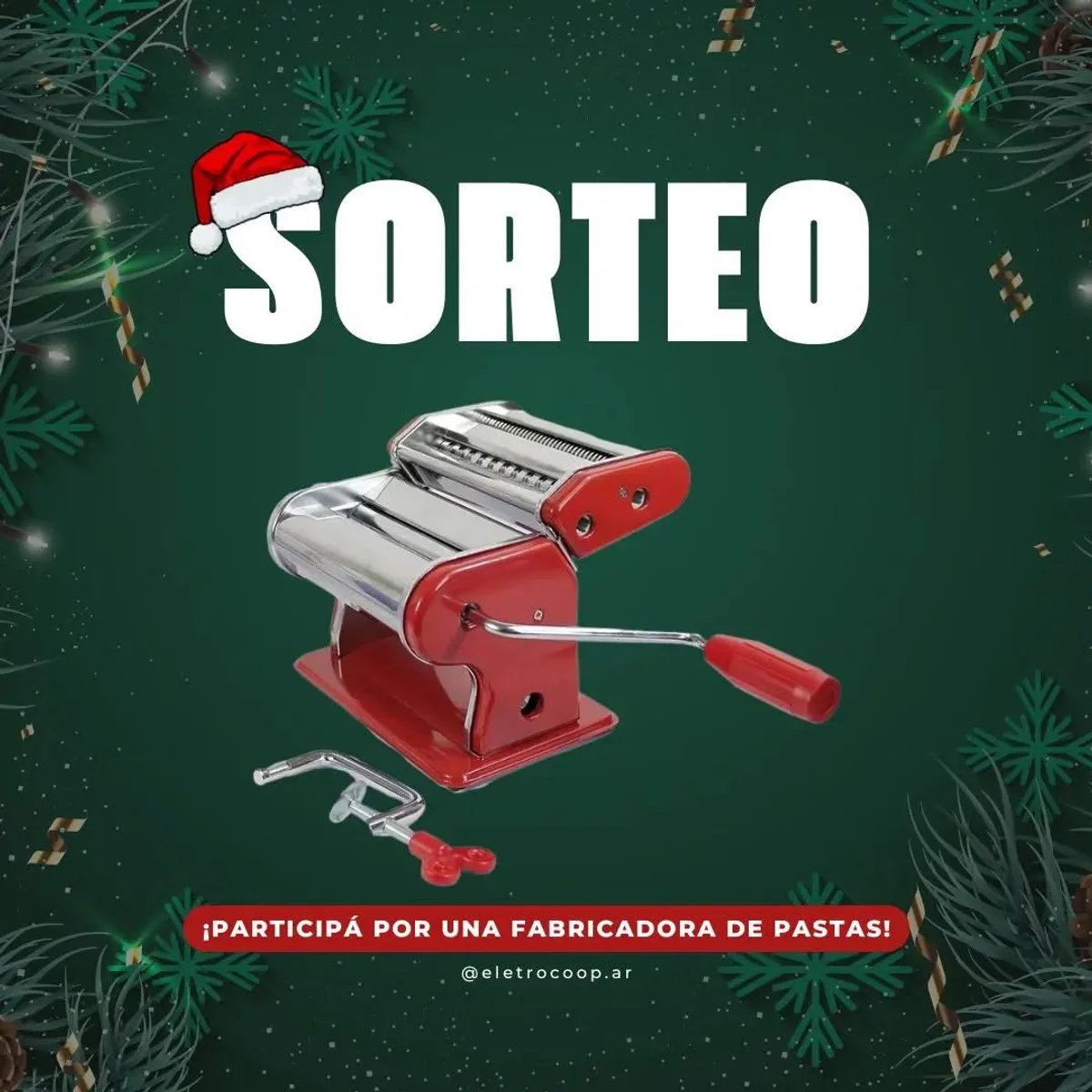 Sorteo Electro Coop: Gana una fabricadora de pastas para Navidad