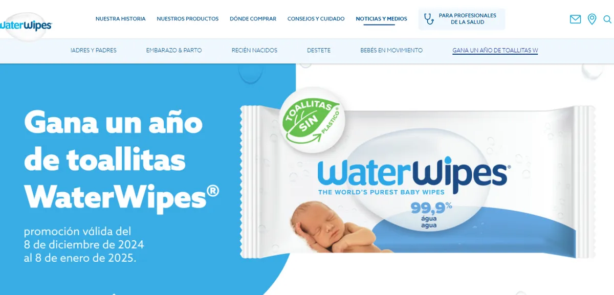 Sorteo Embajada Ofertas: Gana un año de toallitas WaterWipes