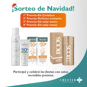 Sorteo Farmacias Chester: Gana un kit Caviahue, un perfume, un kit solar Aveno ¡y más!