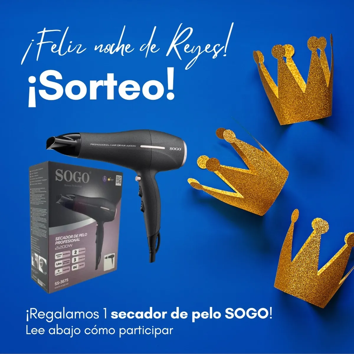 Sorteo Farmatop: Gana un secador de pelo Sogo