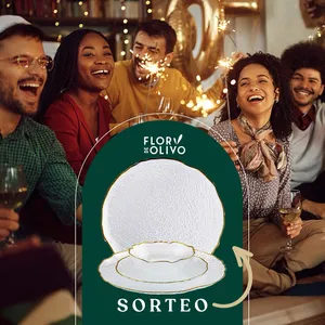 Sorteo Flor de Olivo: Gana un juego de vajilla de cristal para Navidad