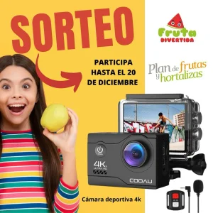 Sorteo Fruta Divertida: Gana una cámara deportiva 4K para esta Navidad