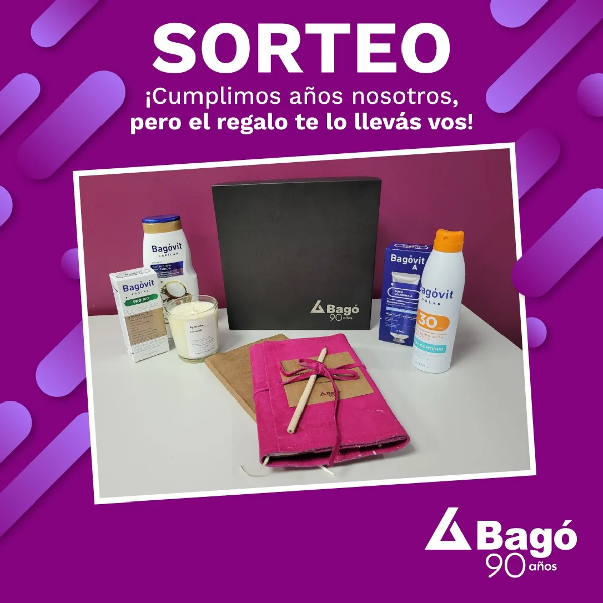 Sorteo Laboratorios Bagó: Gana 3 kits de productos y obsequios