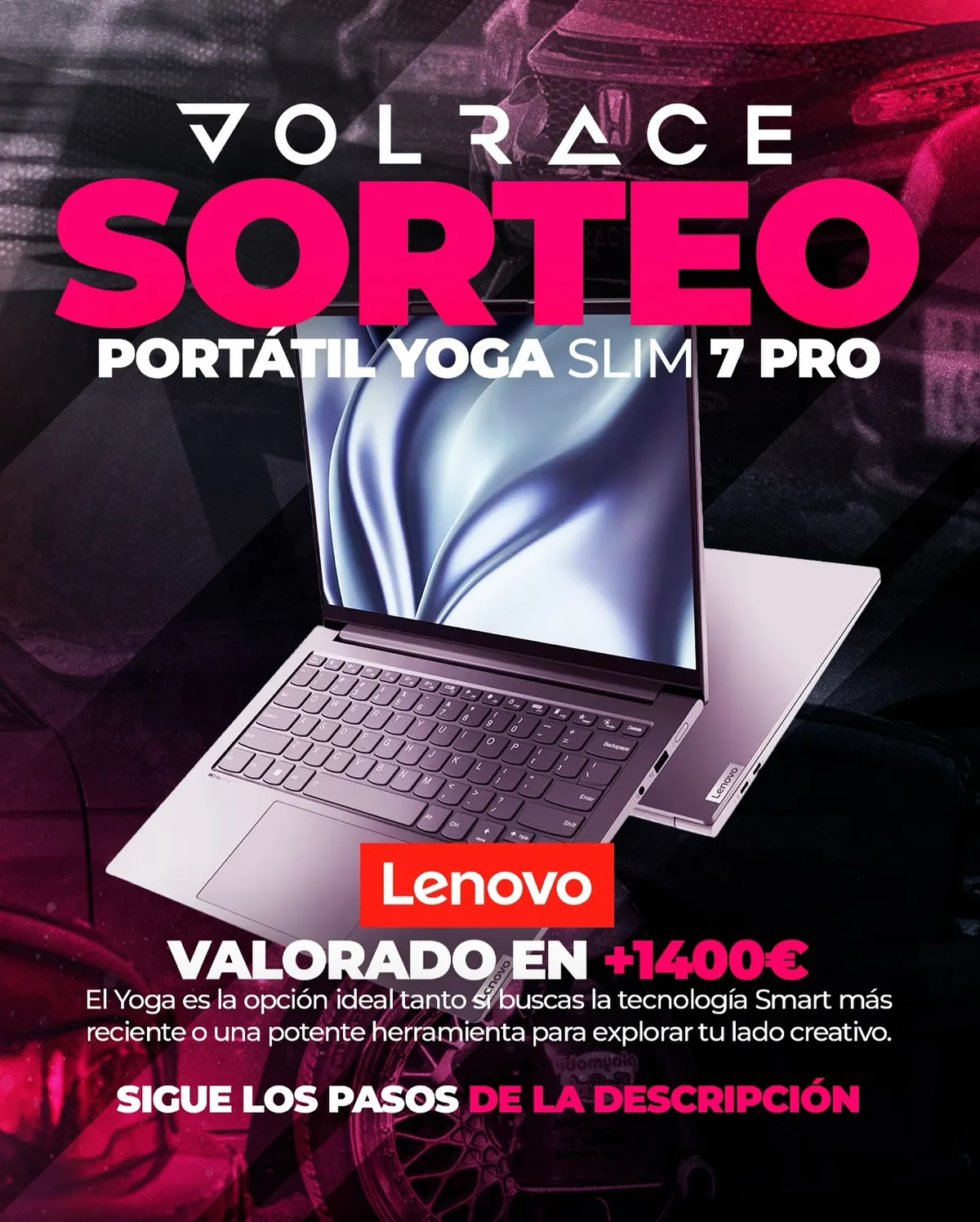 Sorteo Lenovo España: Gana un Yoga Slim 7Pro valorado en más de 1.400€