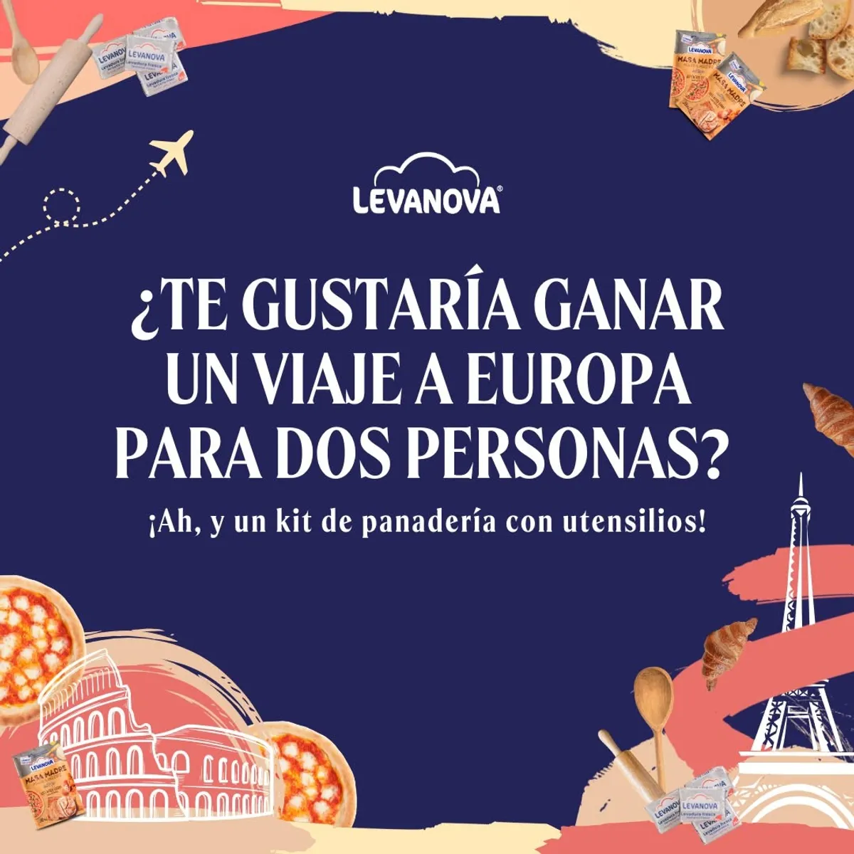 Sorteo Levanova: Gana un viaje para dos personas a algún destino europeo