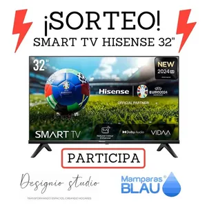 Sorteo Mamparas Blau: Gana un Smart TV Hisense 32”