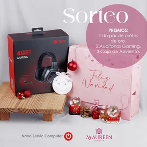 Sorteo Maureen Joyería: Gana un par de aretes de oro, audífonos gaming o caja de Adviento