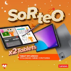 Sorteo Megatone: Gana 1 de 2 Tablets M11 Lenovo