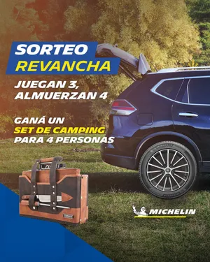 Sorteo Michelin: Podes ganar un set de camping para 4 personas