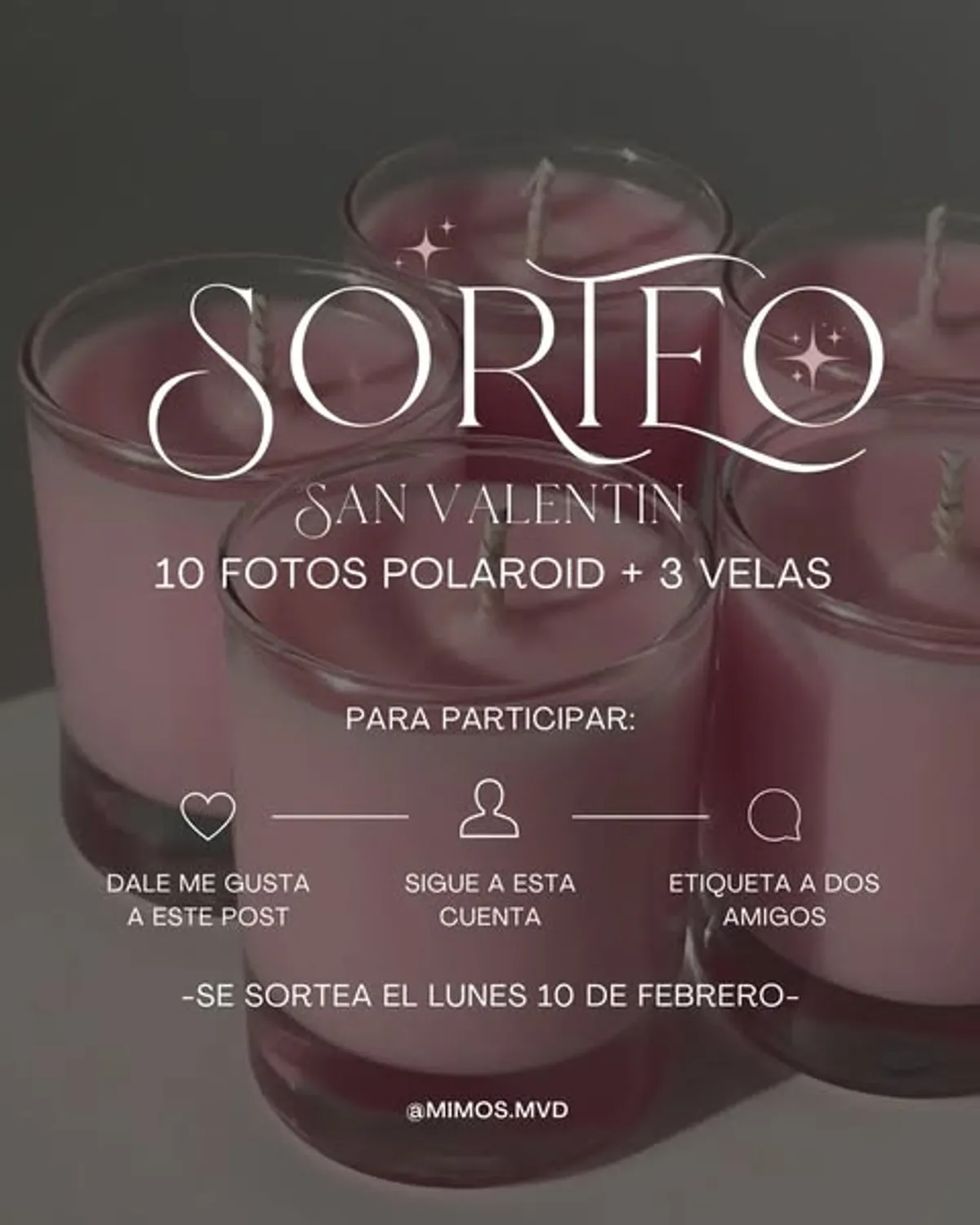 Sorteo Mimo's Mvd: Gana 10 fotos polaroid y 3 velas aromáticas