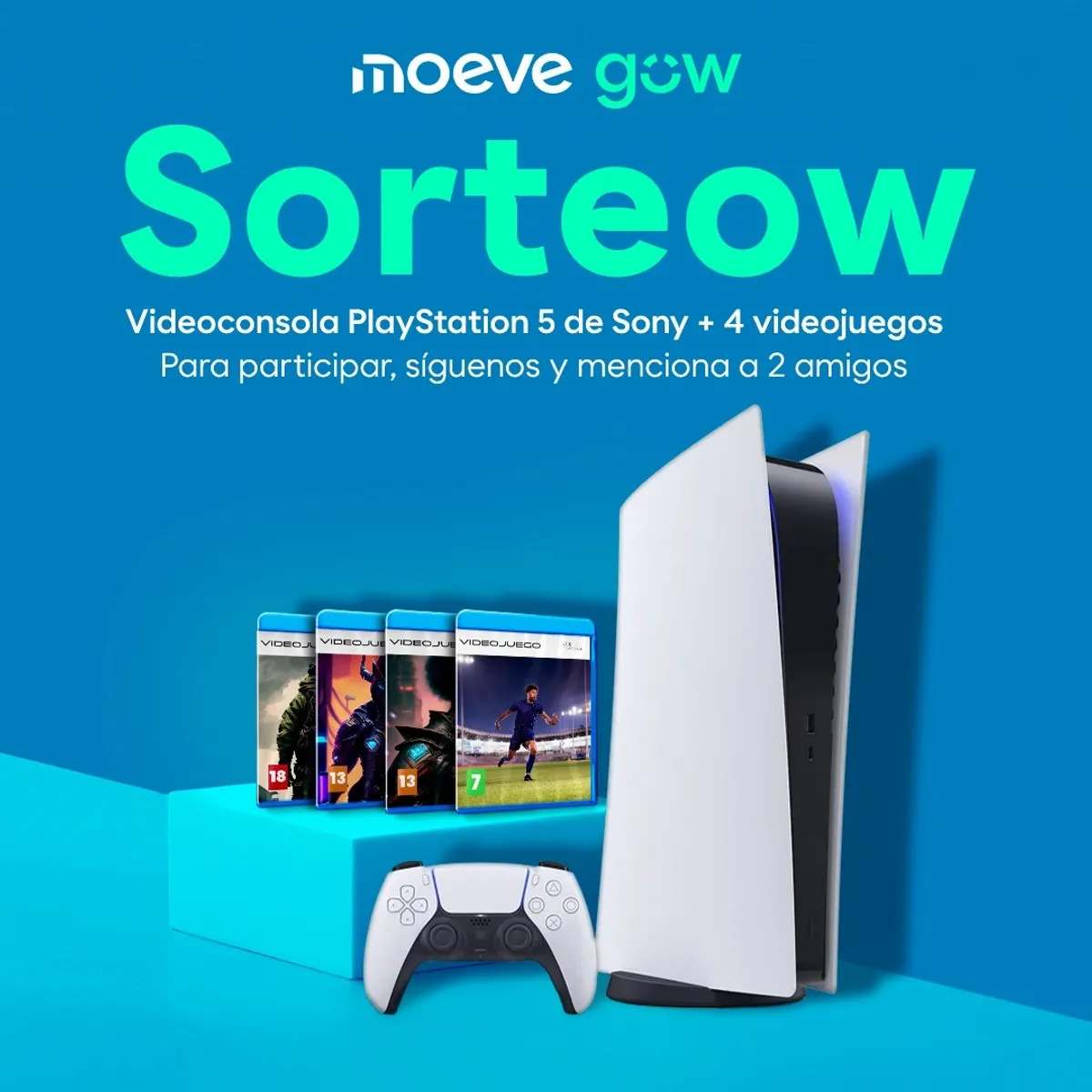 Sorteo Moeve gow: Gana una PlayStation 5 con 4 videojuegos