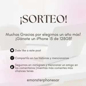 Sorteo Monster Phones: Gana un IPhone 15 nuevo sellado de 128gb (color a elección)