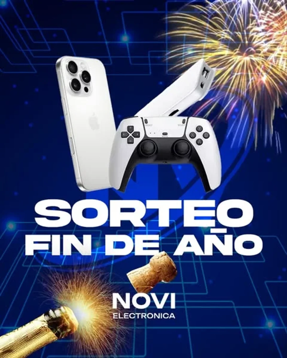 Sorteo Novi Electrónica: Gana un iPhone 15 Pro Max o una Consola Blurory Game Stick M15 Pro