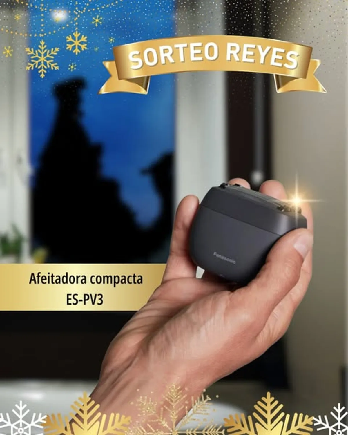 Sorteo Panasonic: Gana una afeitadora compacta ES-PV3 para Reyes