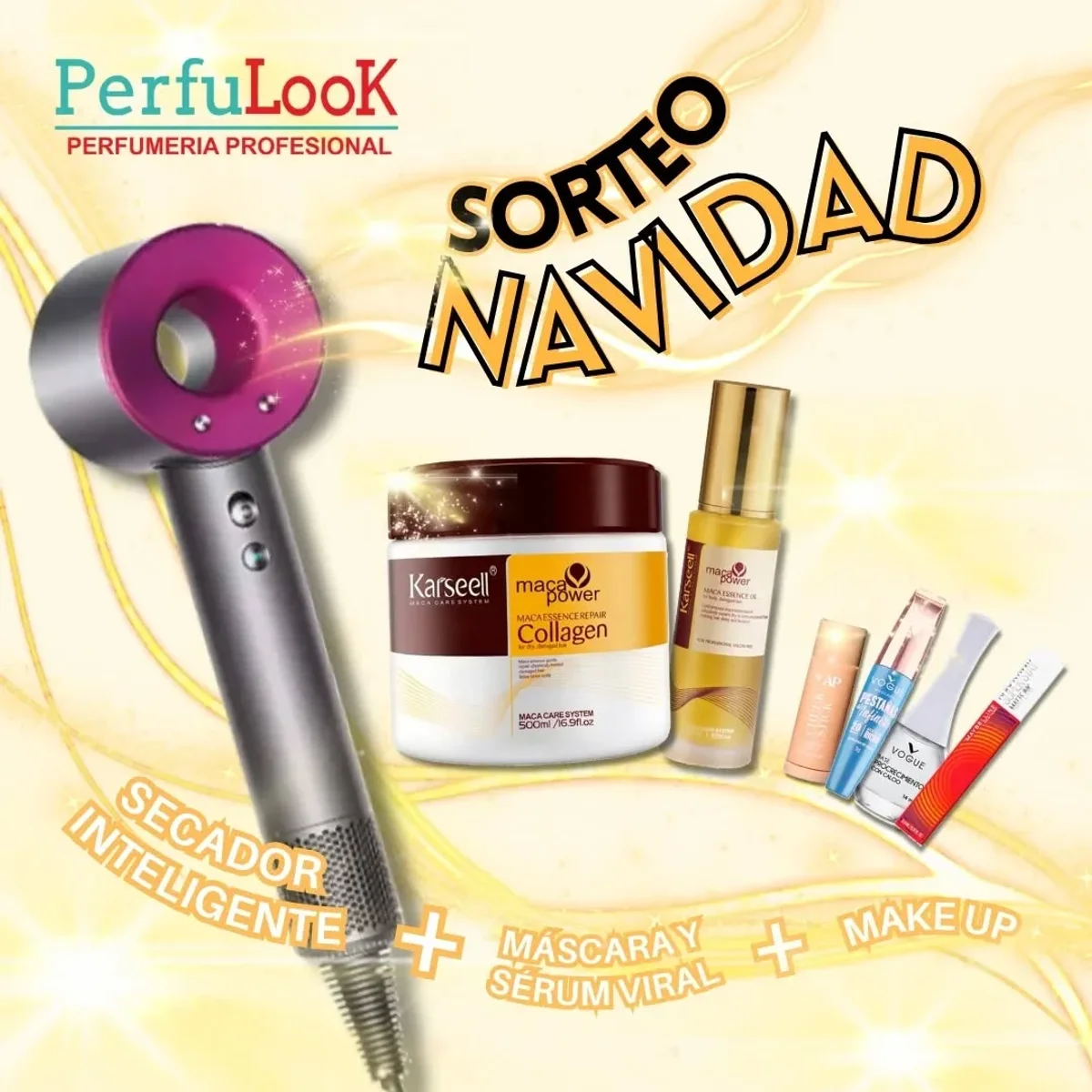 Sorteo Perfulook: Gana secador de pelo inteligente y kits de productos de belleza