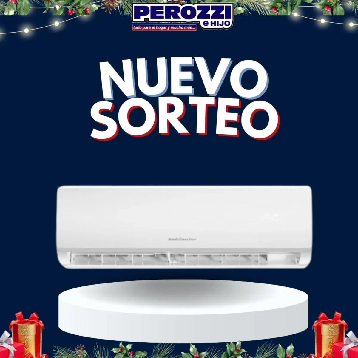 Sorteo Perozzi e Hijo: Participa por un Aire Acondicionado Split frio-calor Kelvinator Ke2600FC