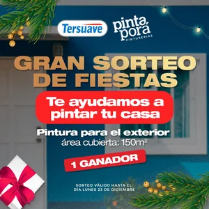 Sorteo Pinta Pora: Podes ganar Pintura para el exterior