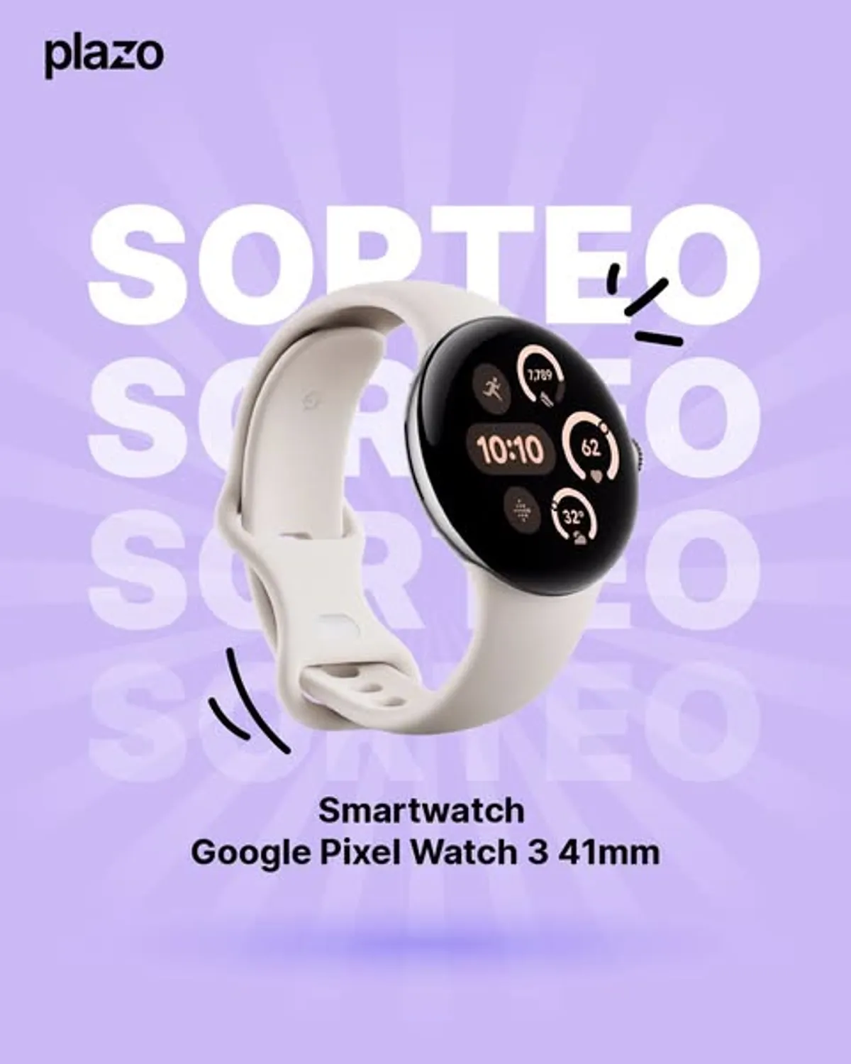 Sorteo Plazo: Gana un Smartwatch Google Pixel Watch 3 41mm