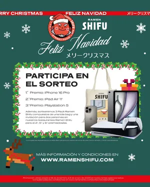 Sorteo Ramen Shifu: Gana un iPhone 16 Pro, un iPad Air 11