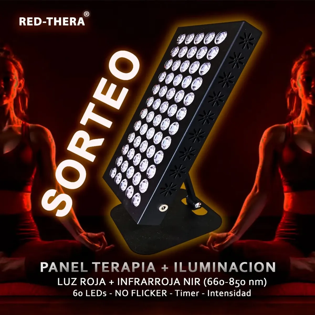 Sorteo RED-THERA: Gana un Panel Terapia Luz Roja + Infrarroja 60LEDs