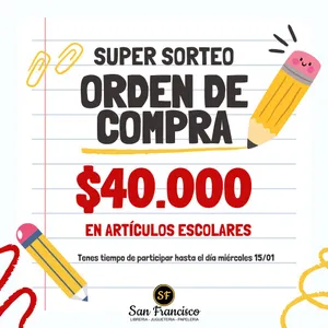 Sorteo San Francisco Librería: Gana una orden de compra de $40.000 pesos