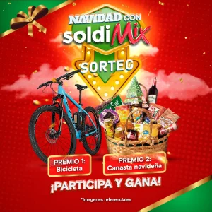 Sorteo Soldimix: Gana una Bicicleta o una Canasta Navideña