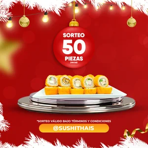 Sorteo Sushithais Encanto: Gana 50 piezas fritas