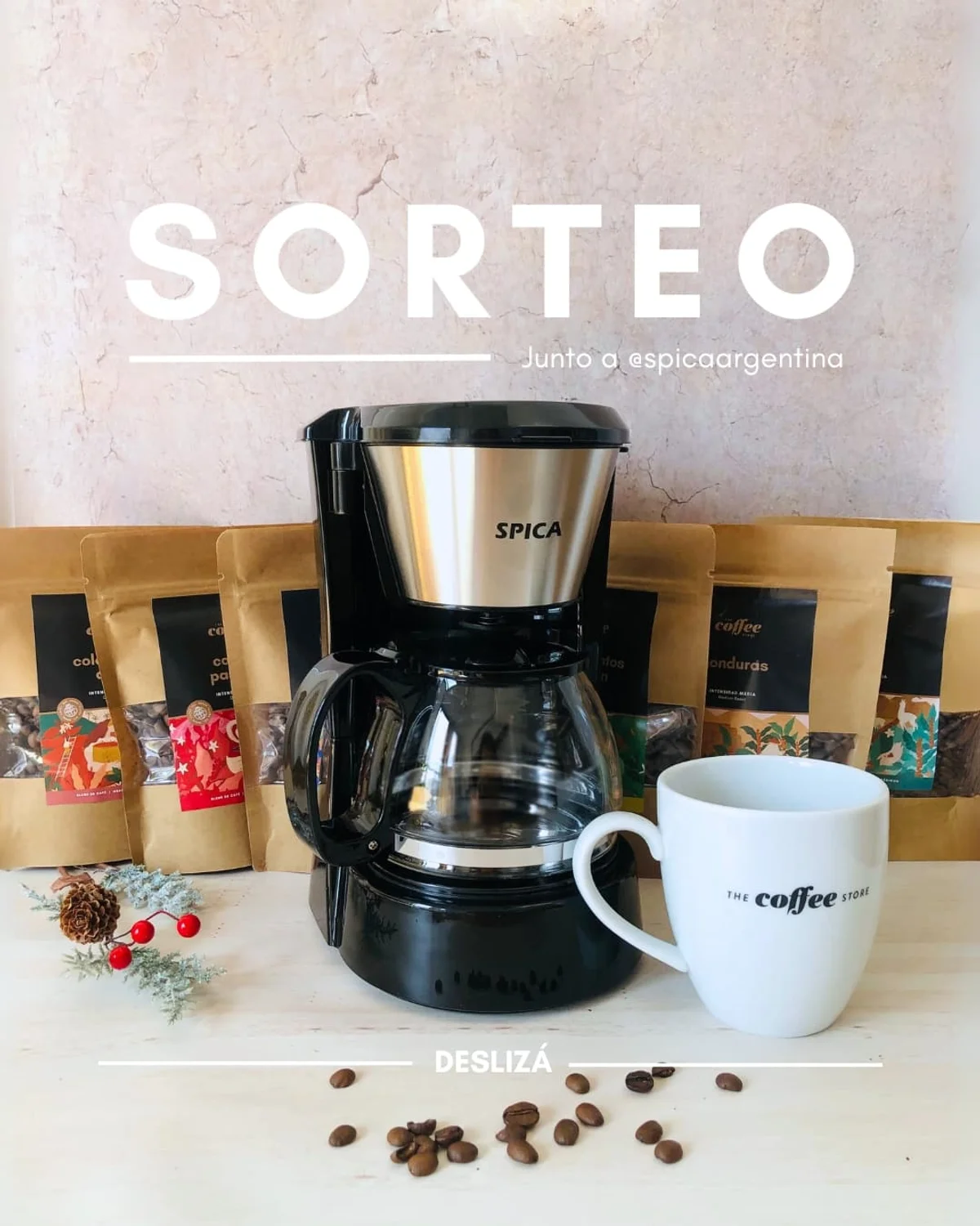 Sorteo The Coffee Store: Gana una Cafetera Eléctrica SP-980 y un mix de cafés molidos