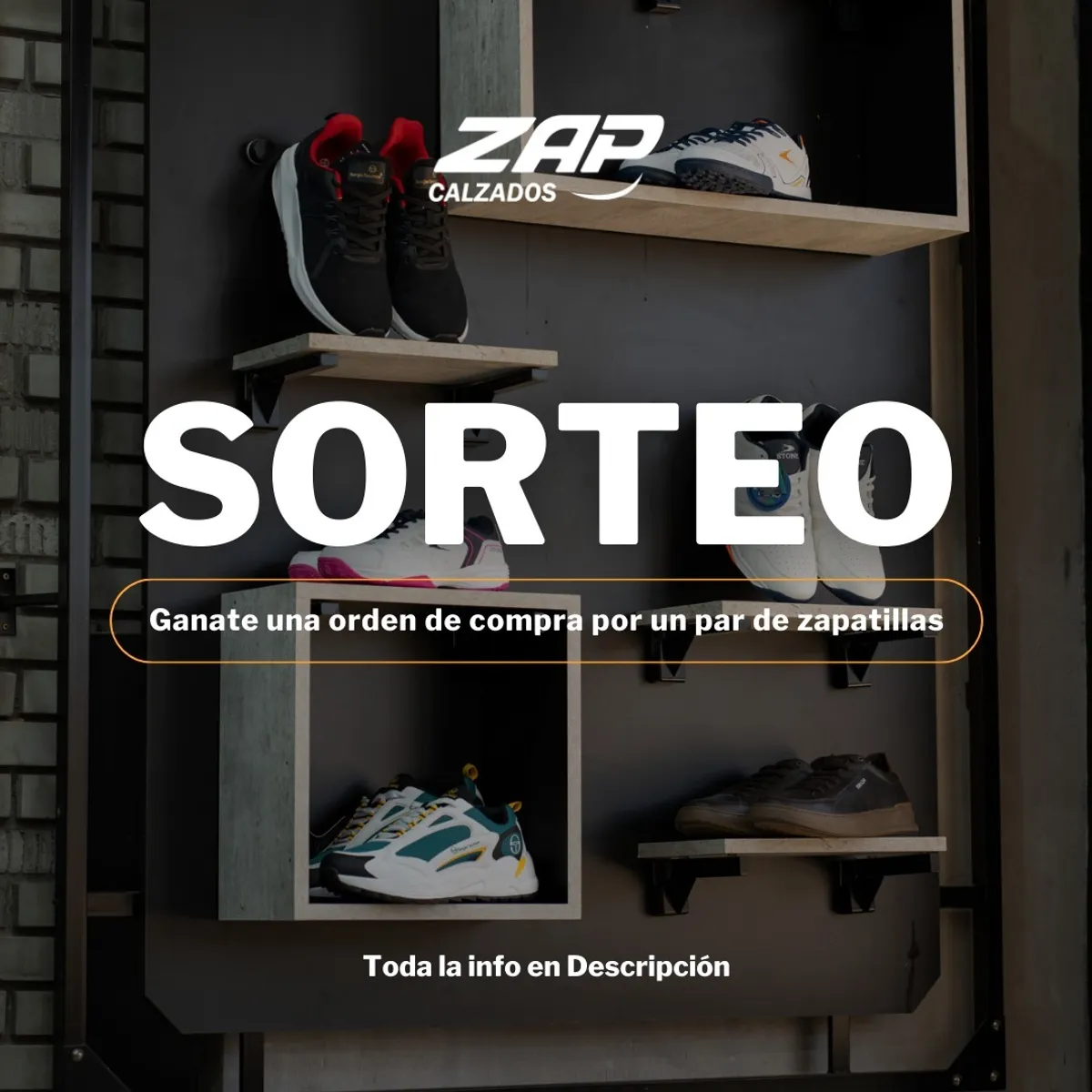 Sorteo Zap Calzados: Gana una orden de compra por un par de zapatillas